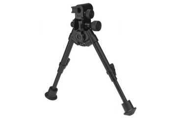 Image of Versa-Pod Model 51 7-9in Prone Bipod w/Rubber Feet And Universal Adaptor, Black, 150-051