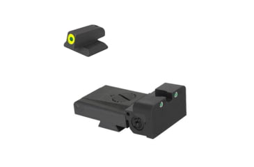 Image of Kensight Springfield Rounded Blade Tritium Rear Sight, Green, 991-253
