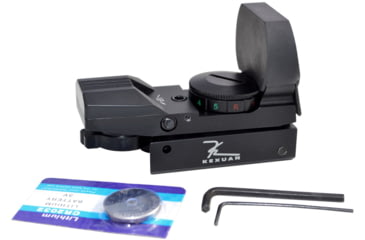 Image of Kexuan Mini Reflex Sight, Red/Green Dot, 4 Reticle Styles, Dovetail Mount, Black, H0101A