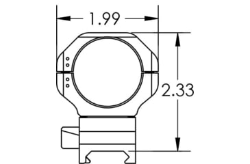 Image of Kinetic Development Group SIDELOK Cantilever Modular Mount Scope Rings, 34mm, SID5-141