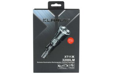 Image of Klarus XT11X 1 x 18650/ 2 x CR123A/ 16340 CREE XHP70.2 P2 LED Rechargeable Flashlight, 3200 Lumens, Gray, XT11X