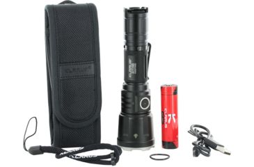Image of Klarus XT11X 1 x 18650/ 2 x CR123A/ 16340 CREE XHP70.2 P2 LED Rechargeable Flashlight, 3200 Lumens, Gray, XT11X
