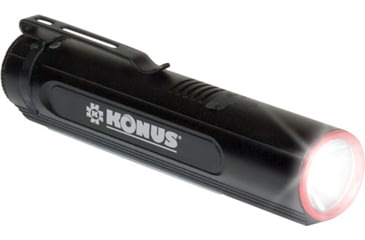 Image of Konus KonusLight 2K LED Flashlight w/Side Lantern, 18650 Li-ion Rechargeable, White, 500/1000/2000 Lumens, Black, 3930