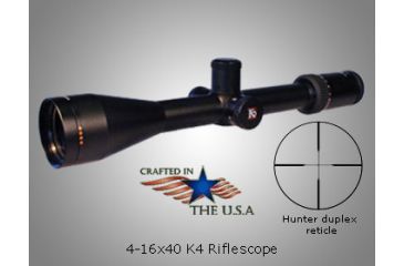 Image of Kruger Optical 4-16x40mm K4 Rifle Scope w/ Hunter Duplex Reticle 63303