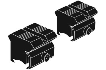 Image of Kwik-Site 3-8 Grooved Receivers KS-T22 1"
