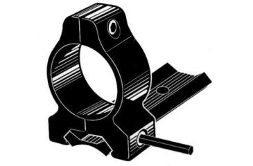 Image of Kwik-Site Weaver Style Matte Black Dovetail Mount KST88M