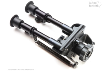 Image of LaRue Tactical Harris BR-S 6-9in Bipod and LT706 QD Lever Mount, Black, 680-001-706-k