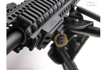 Image of LaRue Tactical Harris BR-S 6-9in Bipod and LT706 QD Lever Mount, Black, 680-001-706-k