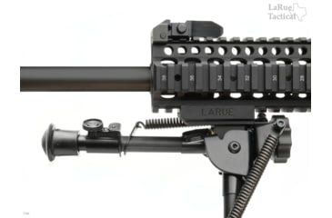 Image of LaRue Tactical Harris BR-S 6-9in Bipod and LT706 QD Lever Mount, Black, 680-001-706-k