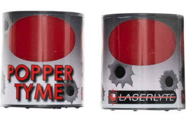 Image of LaserLyte PopperTyme Laser Targets Compatible with Training Lasers, Red/Black, 1231434