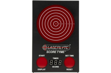Image of LaserLyte ScoreTyme Scoring Target Compatible with Lasers, Red/Black, 1231436