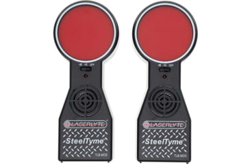Image of LaserLyte SteelTyme Laser Training Target 2 Pack, Compatible with Training Lasers, Red/Black, 1231433