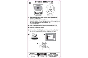 Image of LaserLyte Trainer Target Rumble Tyme, TLB-RJ