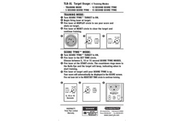 Image of LaserLyte Trainer Target Score Tyme Kit, TLB-LVS