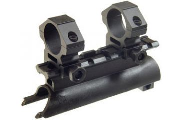 Image of Leapers 3rd Gen SKS High-profile See-Thru Weaver Scope Mount with AccuShot 1'' Tactical Rings MNT-642B