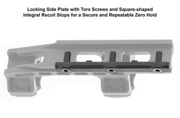 Image of Leapers ACCU-SYNC 1 inch High Profile 50mm / Offset Picatinny Rings AIR12250