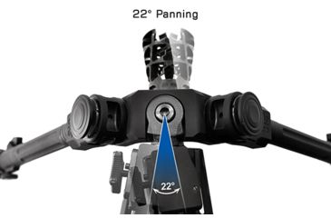 Image of Leapers Over Bore Bipod 7 in-11 in Center Height, Picatinny, Black TL-BPOB01