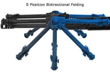 Image of Leapers Over Bore Bipod 7 in-11 in Center Height, Picatinny, Black TL-BPOB01