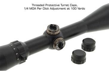 Image of Leapers True Hunter Classic Rifle Scope, 3-9x40mm, 1inch Tube, Second Focal Plane, Wire Mil-dot Reticle, Matte Black, SCP-3940EW