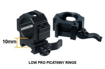 Image of Leapers UTG 1-4X28 30mm Long Eye Relief Scope, 36-color Circle Dot, _x000D_ SCP3-14LIECDQ