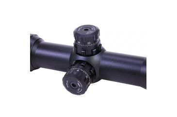 Image of Leapers UTG 1-8X28 30mm MRC/MRH Rifle Scope/36-color Mil-dot Preset at 35Yds, Black, SCP3-18IEMDN