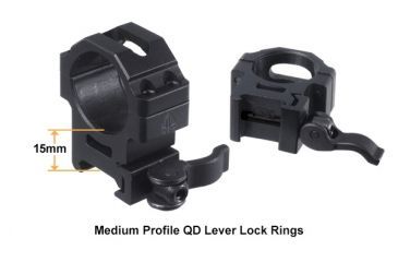 Image of Leapers UTG 3-12x32 BugBuster Rifle Scope, 1in, Side AO, Mil-Dot, QD Rings, Black, SCP-M312AOWQ