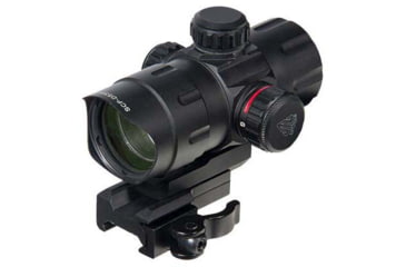 Image of Leapers UTG 4.2in ITA Red/Green CQB Dot w/ QD Mount, Riser Adaptor, 4 MOA Dot Reticle, Black, SCP-DS3840W