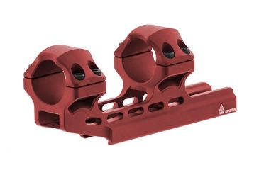 Image of Leapers UTG Accu-Sync 1in High Profile 34mm Offset Pic. Rings, Red Anodize AIR12234AR