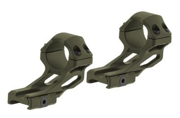 Image of Leapers UTG ACCU-SYNC 1in High Profile 37mm Offset Picatinny Rings, OD Green, _x000D_ AIR122SG