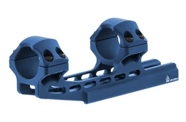 Image of Leapers UTG Accu-Sync 1in High Profile 50mm Offset Pic. Rings, Blue Anodize AIR12250AB