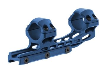 Image of Leapers UTG Accu-Sync 1in High Profile 50mm Offset Pic. Rings, Blue Anodize AIR12250AB