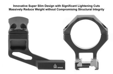 Image of Leapers UTG Accu-Sync 34mm High Profile 37mm Offset Pic. Rings, Blue Anodize AIR422SAB