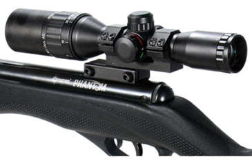 Image of Leapers UTG ACCUSHOT 1in Bidirection Offset Airgun Integral Mount, Black, RGPMOFS38-25H4