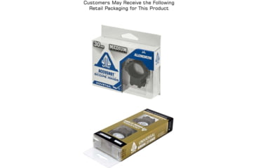 Image of Leapers UTG ACCUSHOT 30mm/2PCs Medium Profile Airgun Rings, Black, RGPM-30M4