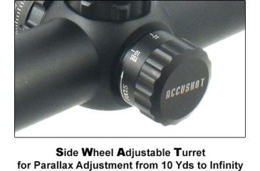 Image of Leapers UTG AccuShot 30mm Tube 4-16x44 IE Rifle Scope w/AO Mildot, EZ-TAP &amp; Rings SCP3-U416AOIEW