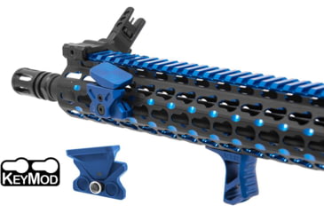 Image of Leapers UTG Angled Index Mount, Keymod, Matte Blue, TL-TRK01B