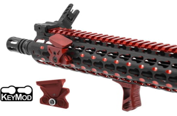 Image of Leapers UTG Angled Index Mount, Keymod, Matte Red, TL-TRK01R