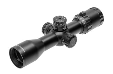 Image of Leapers UTG BugBuster Rifle Scope, 3-12x32mm, 1 inch Tube, Side AO, Mil-dot Reticle, Dovetail Rings, Black SCP-M312AOD