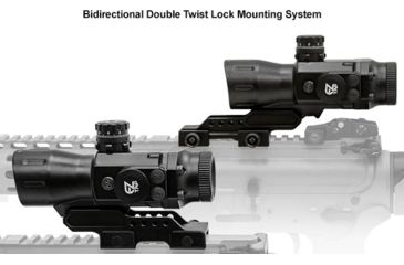 Image of Leapers UTG Compact Prismatic 4X32 T4 Scope, 36-Color, Etched Glass Circle Dot Reticle, SCP-T4IECDQ