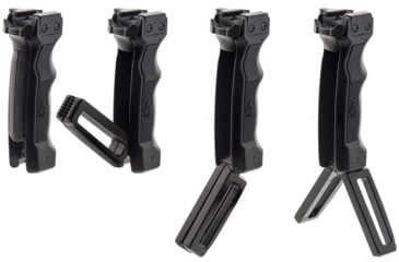 Image of Leapers UTG D Grip with Ambidextrous Quick Release Deployable Bipod, Black, MNT-DG02Q