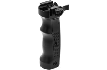 Image of Leapers UTG D Grip with Ambidextrous Quick Release Deployable Bipod, Black, MNT-DG02Q