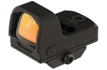 Image of Leapers UTG OP3 Micro Red Dot Sights - Reflex, Red 4 MOA Single Dot, Adaptive Base, Black, OP-RDM20R