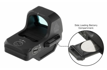 Image of Leapers UTG OP3 Micro SL, Red 4.0 MOA Single Dot Reticle, Black, OP-RDM20CT