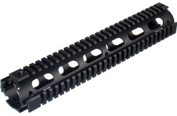 Image of Leapers UTG Pro Model 4/15 Rifle Length Quad Rail System - Black MTU003