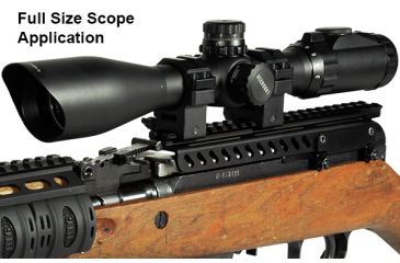 Image of Leapers UTG PRO SKS Receiver Cover Mount w/22 Slots, Shell Deflector, MTU017