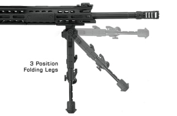 Image of Leapers UTG Recon 360 TL Bipod, 7in-9in Center Height, M-LOK, Black, TL-BPM01