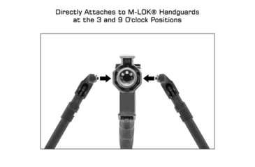 Image of Leapers UTG Recon Flex II Bipod, 7in-9in Center Height, M-LOK, Black, TL-BPDM03