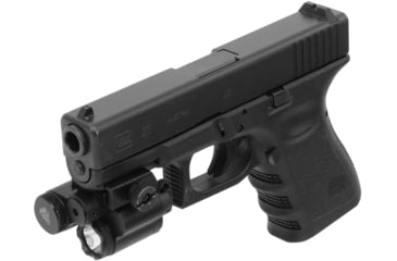 Image of Leapers UTG Sub-compact LED Light and Aiming Adjustable Red Laser, Black, LT-ELP28R