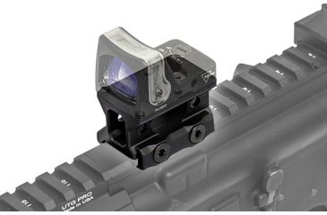 Image of Leapers UTG Super Slim Picatinny RMR Mount, Absolute Co-witness, Black, MT-RMRAC
