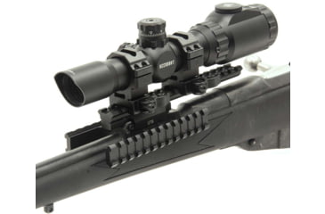 Image of Leapers UTG Tactical Mosin Nagant Tri-Rail Mount, Black, No Gunsmithing, MNT-MNTR01